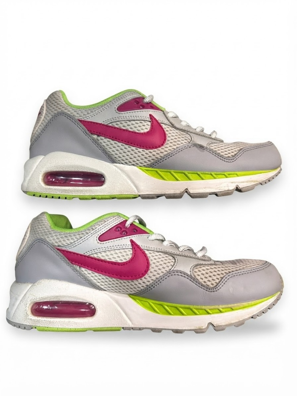 Nike Air Max Command Pink Swoosh Grey Mesh Sneakers size 9 women’s